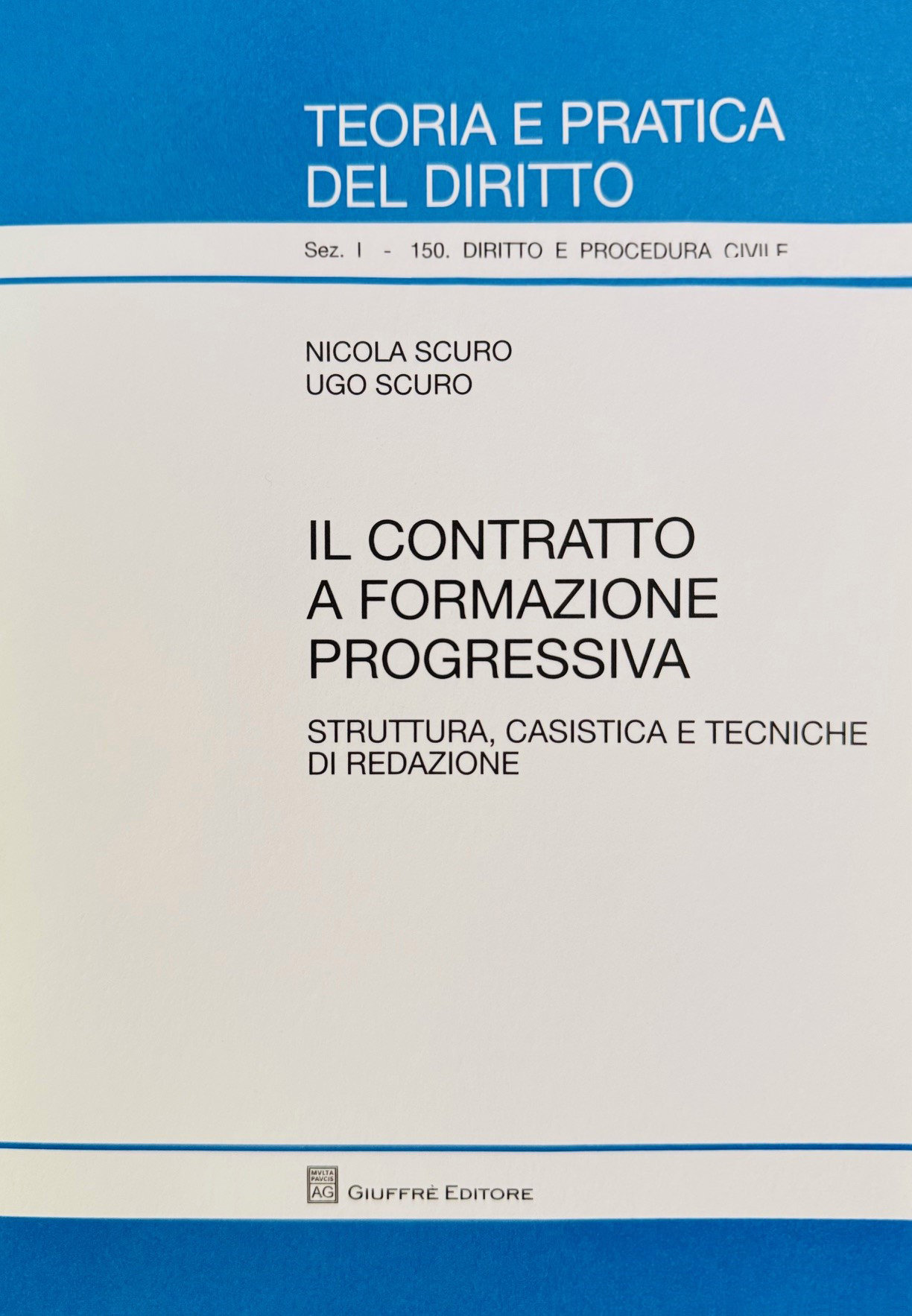 copertina del libro IL CONTRATTO A FORMAZIONE PROGRESSIVA